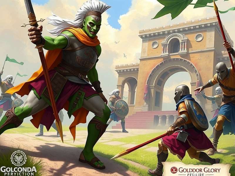 Golconda Warrior Glory main character in battle